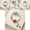 Chinese Exquisite New Ceramic Shell Scallop Bracelet Butterfly Charm Summer 2024