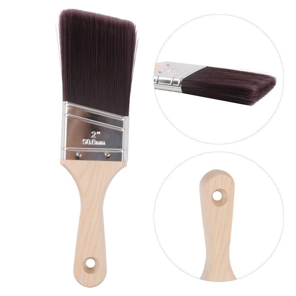 Soft Bristle Angled Wood Handle Brush Cleaning Tool Wall Brushing Tools Paint Brush  Wall Painting
