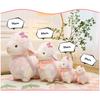 Cute Sheep Rainbow Plushie Animal Toy With Short Pile Fabric For Kids Playroom