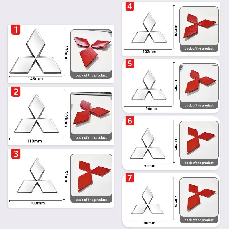 Εμπρός Γρίλια Αυτοκινήτου Σήμα Πίσω Πορτμπαγκάζ Αυτοκόλλητο Για Mitsubishi Pajero Outlander XL Montero Lancer Triton Galant Evo ASX Xpander