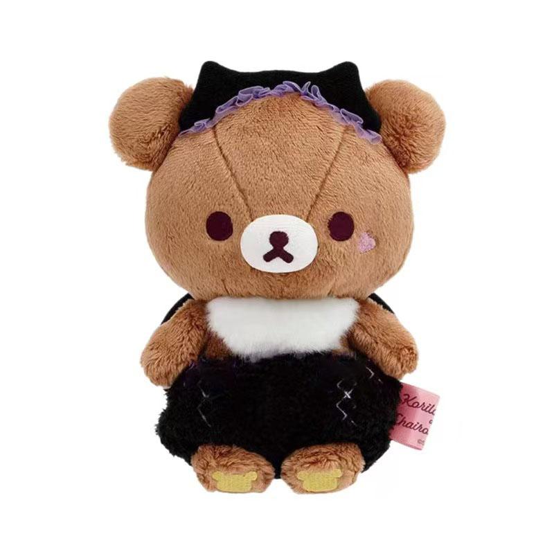 Rilakkuma Χαριτωμένο Αγγελάκι Διάβολος Βελούδινο Μπρελόκ Βαμβακερός Αρκούδος Αρκουδάκι Σακιδίου Κρεμαστό Kawaii Χαλαρός Kuma Γεμιστά Αξεσουάρ Για Δώρο Γενεθλίων
