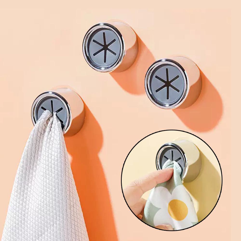 3PCS Non Punching Dishwashing Cloth Storage Clip Dishcloth Clip Kitchen Household Gloves Hook Towel Rack Hole Clip Wall Hanging