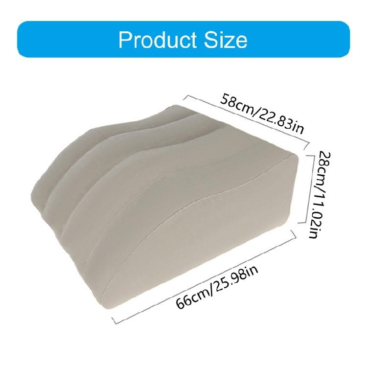 Inflatable Leg Ramp Pillow Multifunctional Support Leg Elevations Pillow For Recovery Driving Long Sitting
