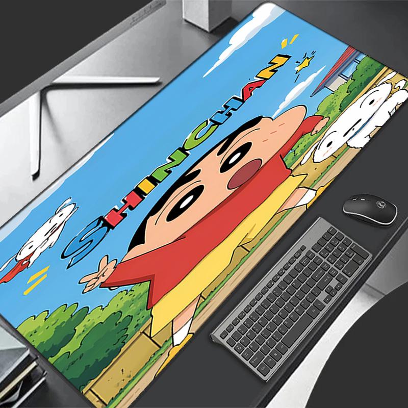 Crayon Shin-chan Theme Premium Non-slip Mouse Pad with Stitched Edges,Durable Rubber Material,for Desktop & Gaming Great Gifts