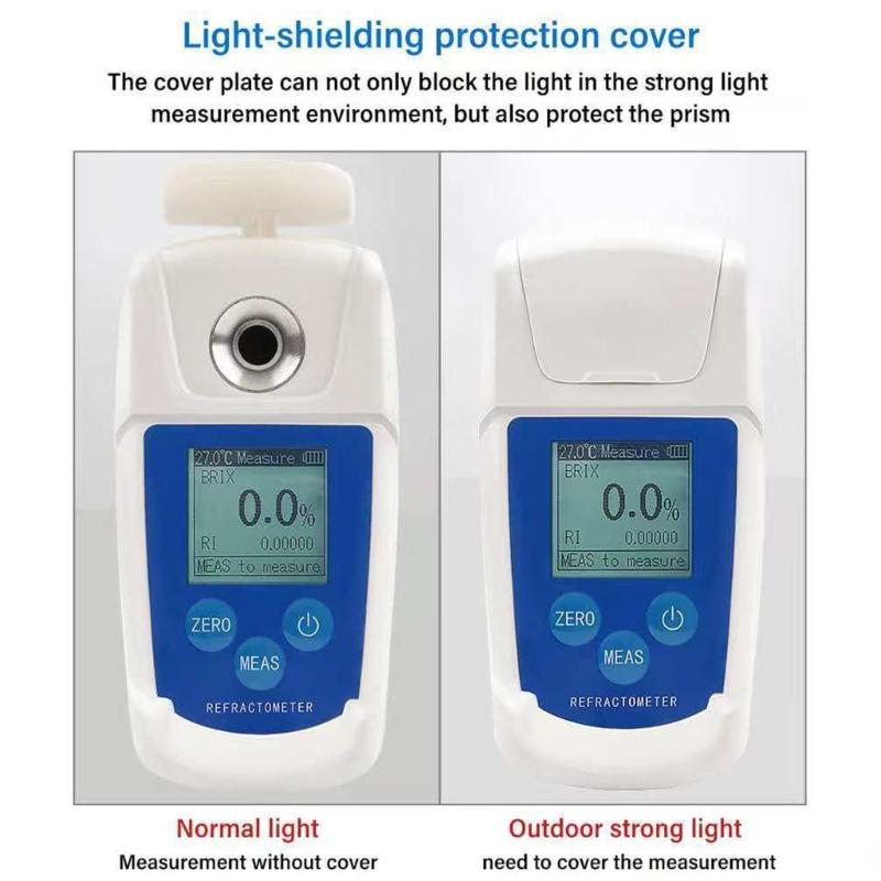 Sugar Refractometer Sugar Meter Battery Operated for Precise Sugar Content Analysis in Food Beverage and Coffee