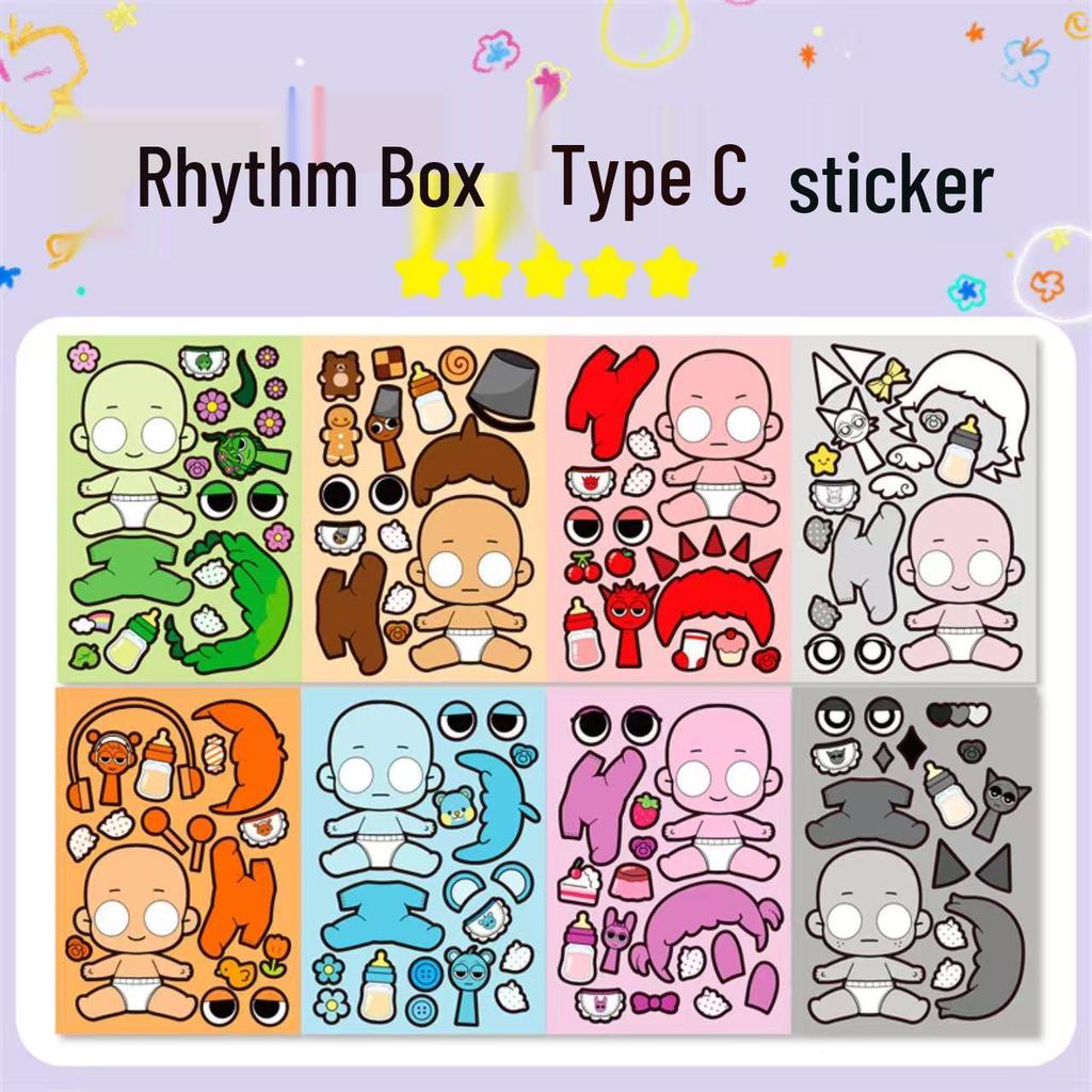 Moe Princess Reusable Dress-Up Stickers for Girls - High-Value Cartoon Playset