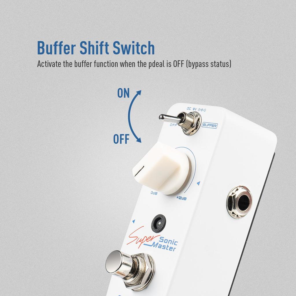 SONICAKE Clean Booster Guitar Effector Pedal Sonic Super Master
