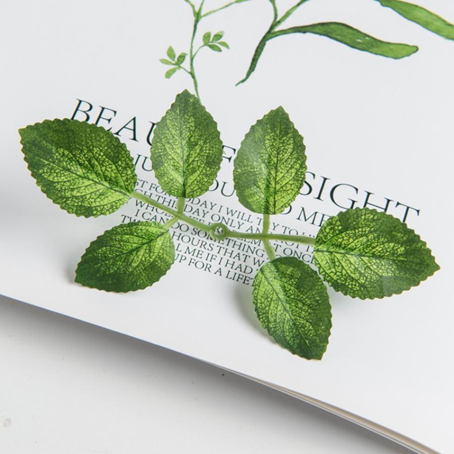 20/40pcs Artificial Plant Pieces Silk Rose Leave Fake Wedding Decor Wreath Festival Decora Home Yard Diy Gifts Box  Flowers Prop