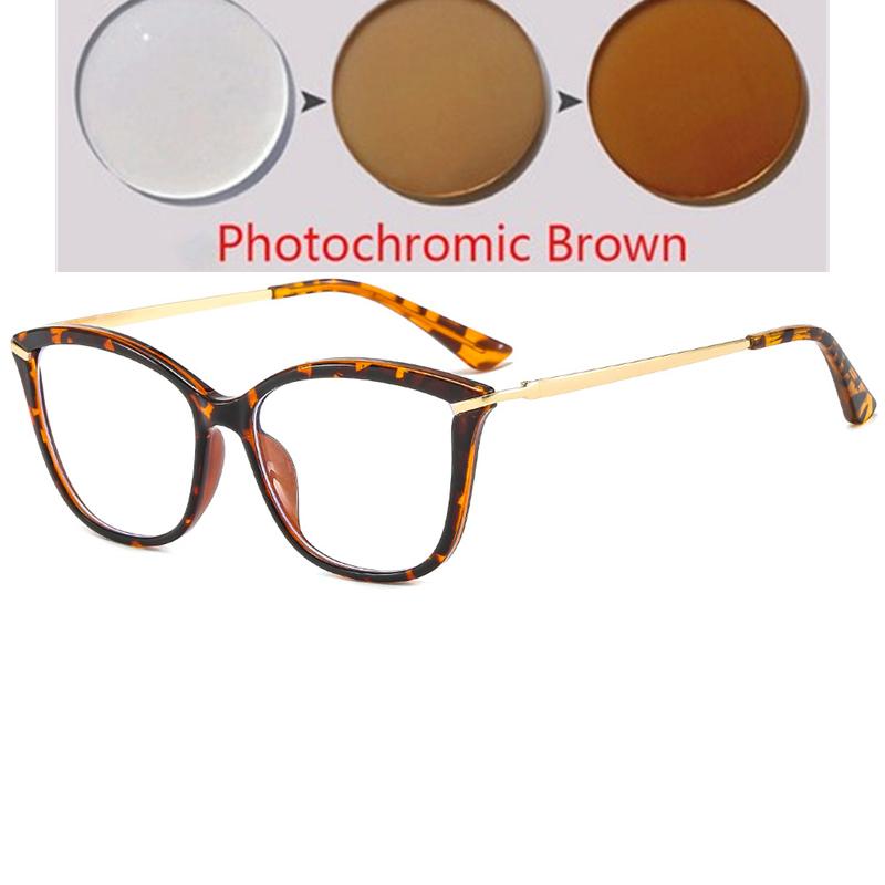 Champagne Cat Eye Prescription Glasses 0 -0.5 -0.75 To -6.0 Astigmatism Blue Light Blocking Women Minus Diopter Eyewear