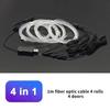 Car Interior RGB LED Atmosphere Light Strip USB Fiber Optic Neon Invisible Ambient Lamp nter Console Door Decoration Trim