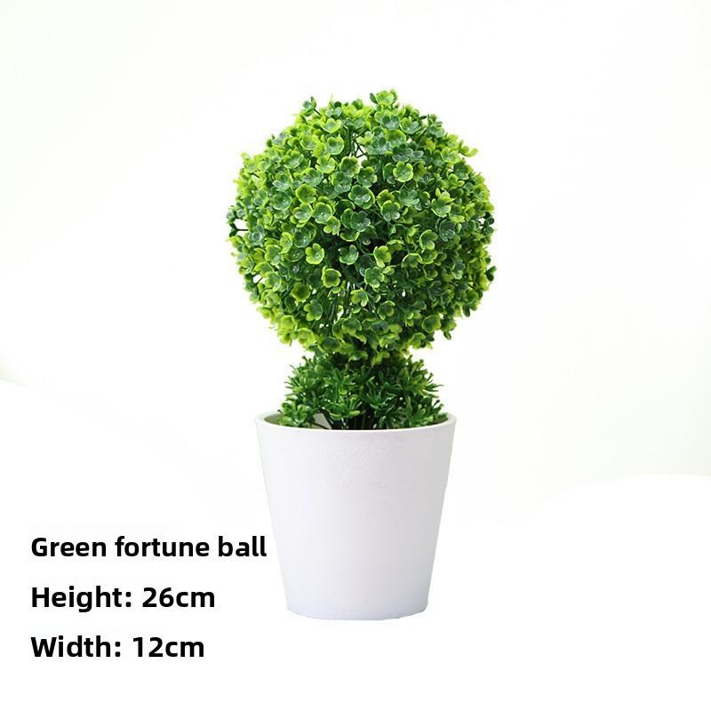 

Potted Artificial Hydrangeamacrophylla Plant For Living Room And Workspace Decor Green