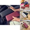Carteira Elegante Longa com Zíper para Mulheres com Design Moderno de Franja em Cores Elegantes
