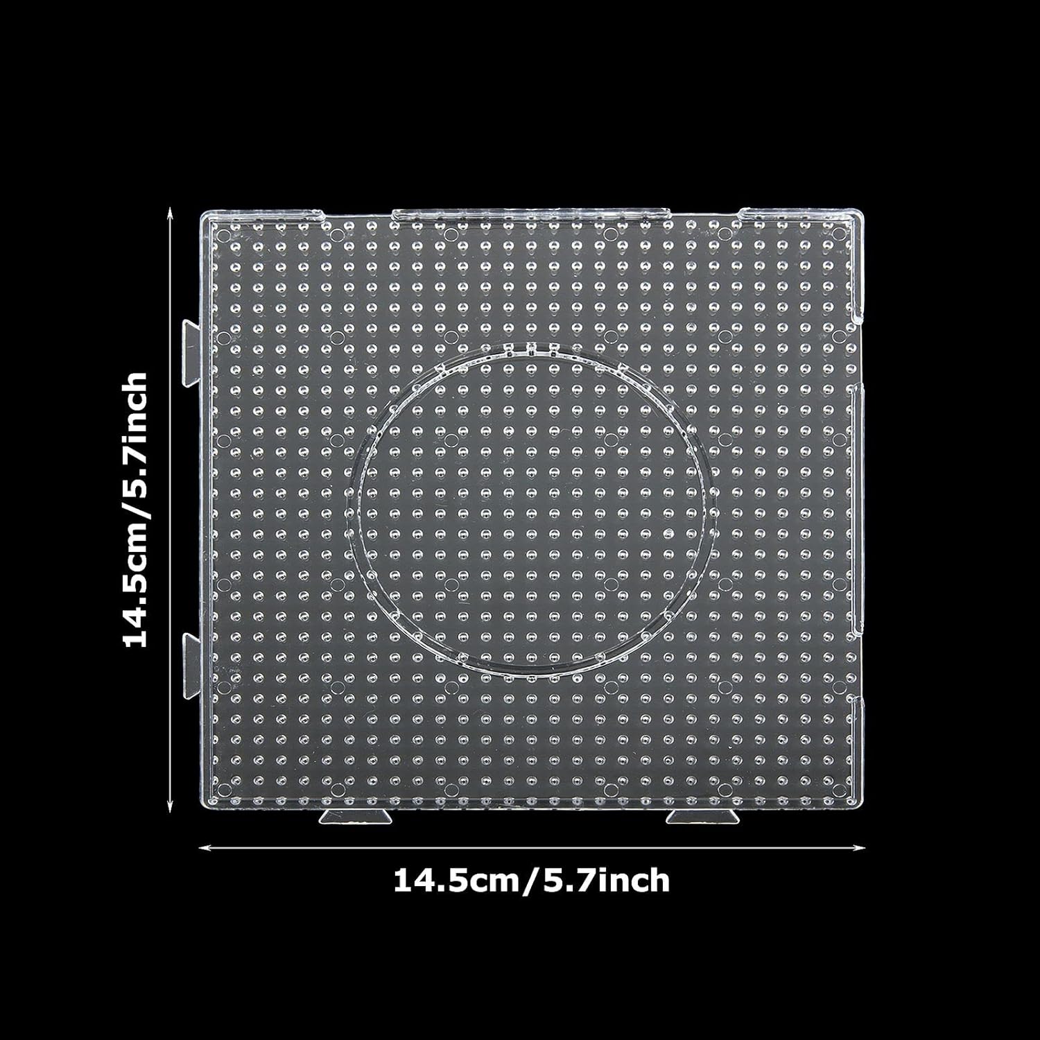 Smeltparels Bordjes 5mm Grote Transparante Plastic Prikborden voor Kinderen Knutselparels Pixel Puzzel Prikborden Creatief Handgemaakt Knutsel Speelgoed Cadeau