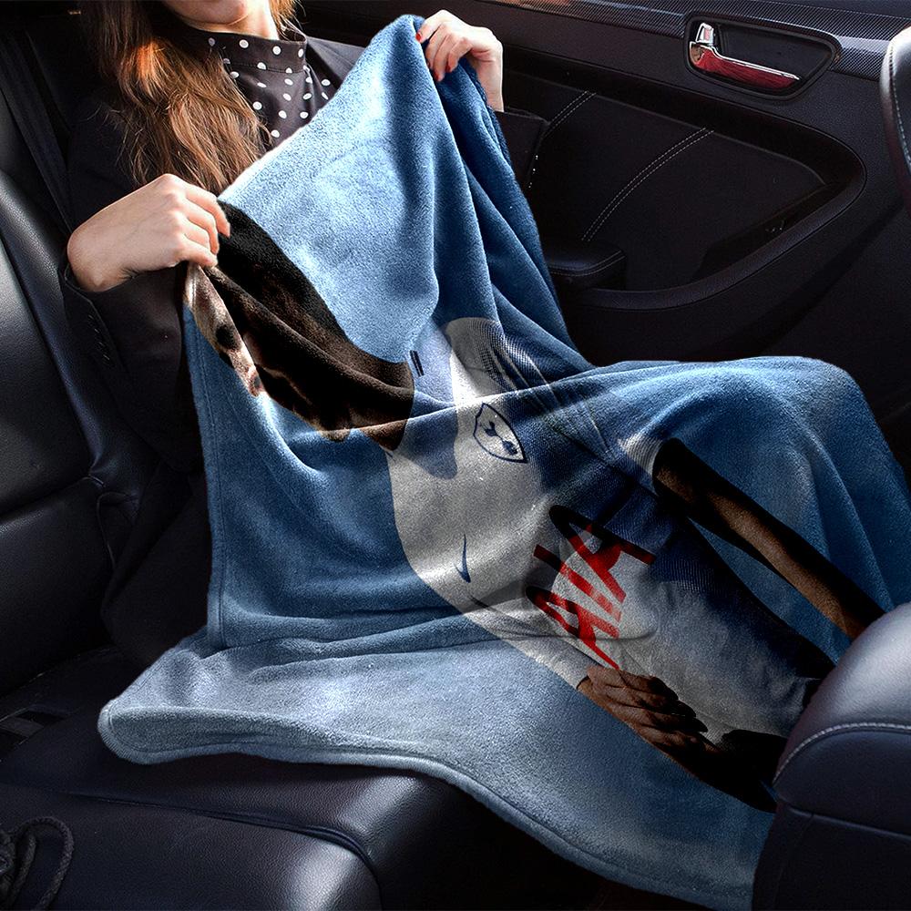 FC Tottenham Wappen Flanelldecke, Weiches Polyester, Modernes Design, Ganzjahres- für Camping, Reisen, Geschenke für Feiertage oder Geburtstage