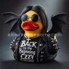 Creative Figurines For Ozzy Osbourne Back To The Beginning Rubber Duck Ornament Desktop Ornament For Party Commemorative Gift