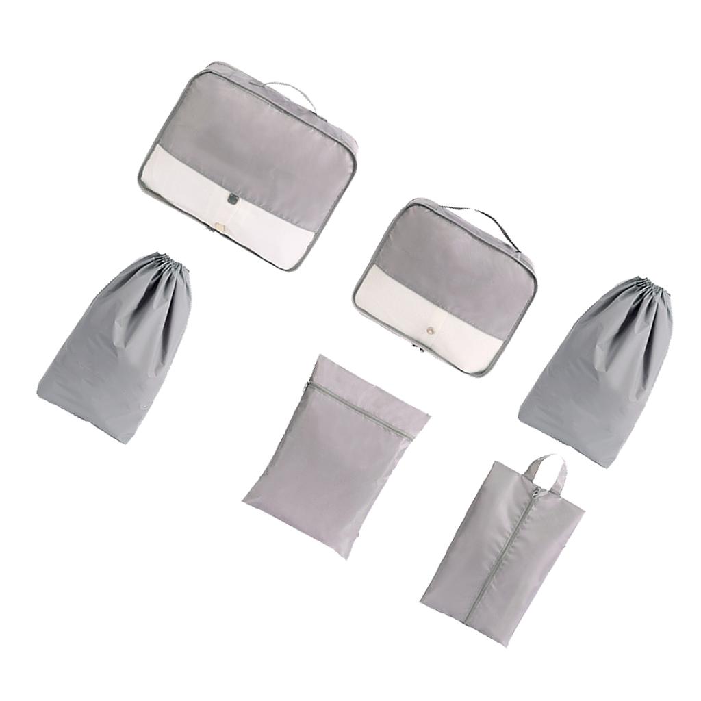Travel Storage Bag Set Waterproof Portable Luggage Packing Bags for Clothes Cosmetics Toiletries Sho