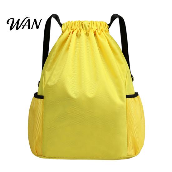Tear-resistant Gym Backpack Sports Backpack, Drawstring with Side Mesh Pockets, Oxford Cloth Waterproof Workout for Basketball Soccer Swim Men