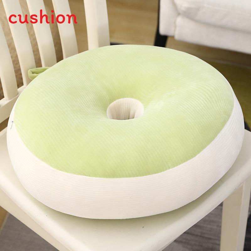 Sweetheart Macaron Round Cushion With Striped Pattern For Living Room And Bedroom Decor