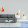 Festival Treasure Swan Cornucopia Ornament Art Craft Couple Decor for Year Bedroom Housewarming