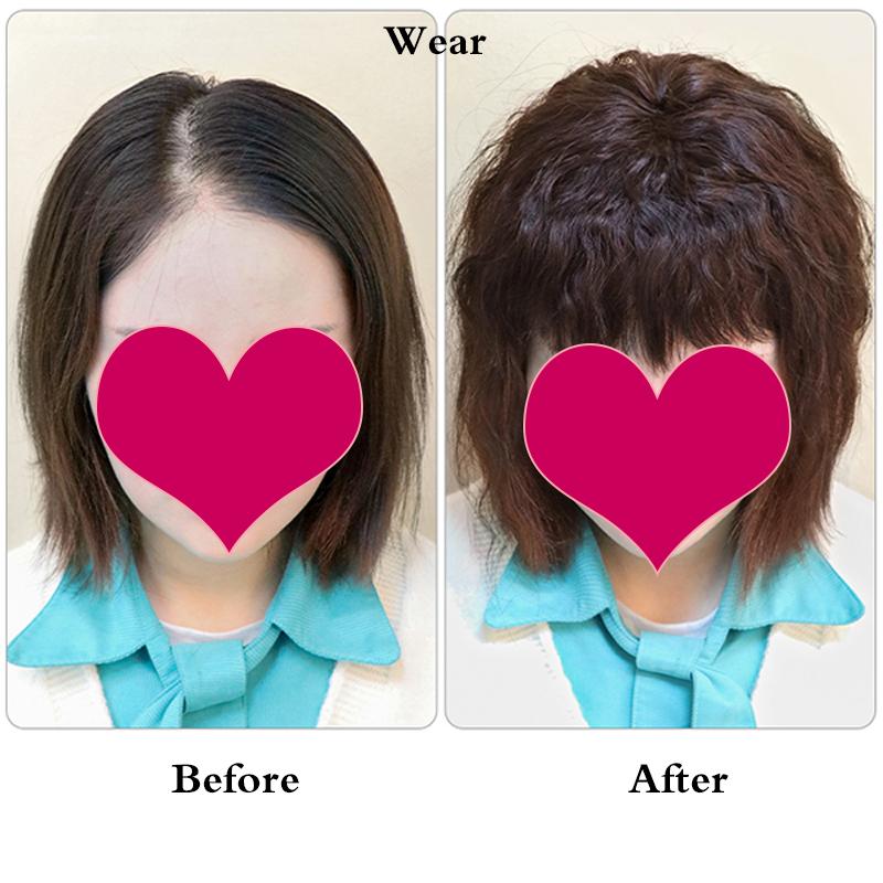 Neuer synthetischer Clip von Concubine auf der Oberseite des Kopfes, Ersatzblock, Perückenverschluss, Corn Curl Clip, Haarverlängerung, Weißgold