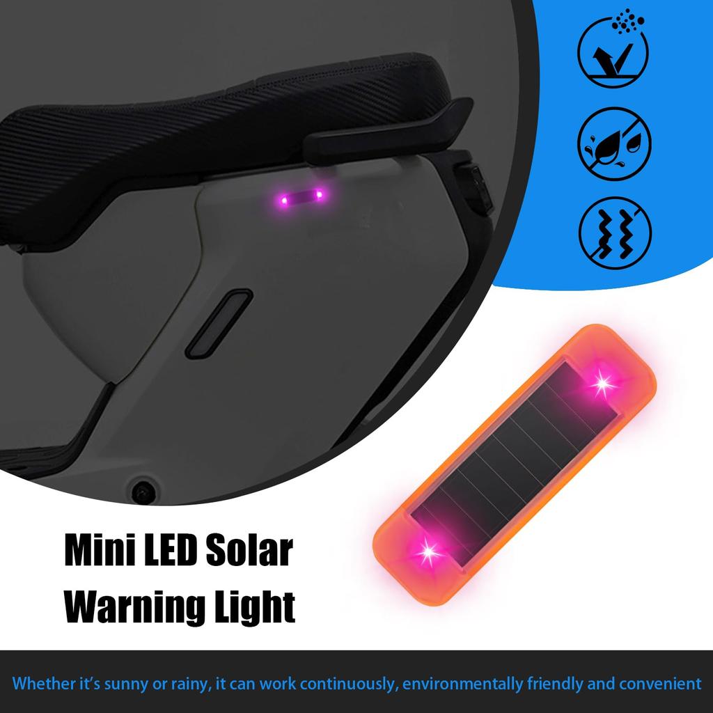 Bicycle Solar Light, Solar Bike Light, Waterproof - Bike Clear Lamp, Night Cycling Lamp