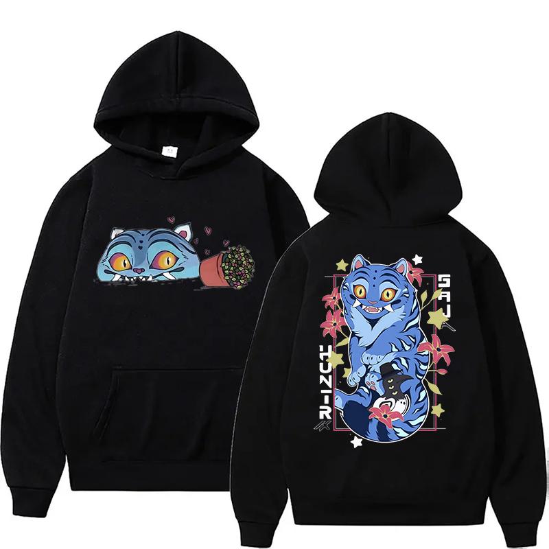 New Autumn/Winter Hoodie KPop Demon Hunter Print Sweatshirts Oversized Hoodie Tiger Merch Vintage Gothic Loose Top for Women Men