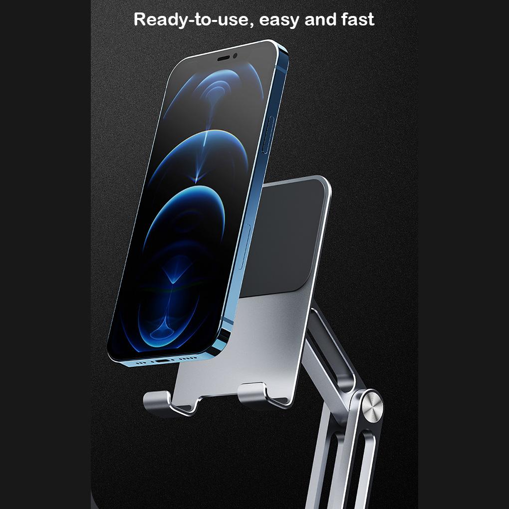 360° Rotate Metal Desk Mobile Phone Holder Stand For iPhone iPad Xiaomi Adjustable Desktop Tablet Holder Table Cell Phone Stand