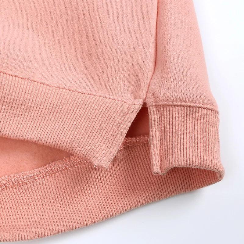 2026 Winter Autumn Hoodies Pullovers Kids Boys Girls Clothes Korean Baby Thicken Fleece Sweatshirt Children's Clothing 6M-7T