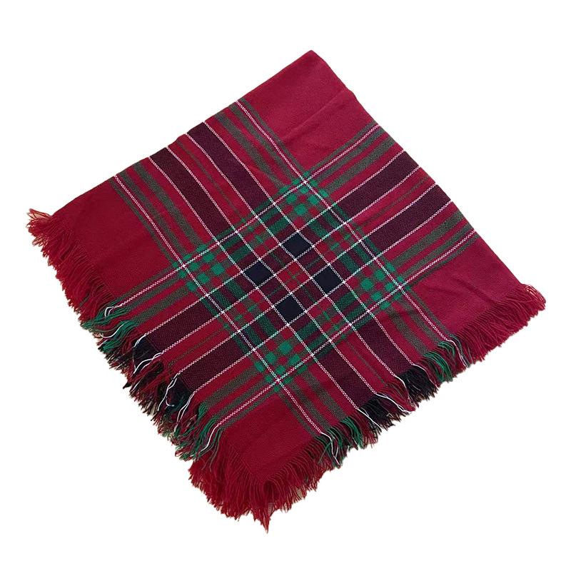 Dzianinowa chusta na głowę dla starszych kobiet: Całoroczny, w stylu vintage, trend internetowy, utrzymuje ciepło, idealny dla babć