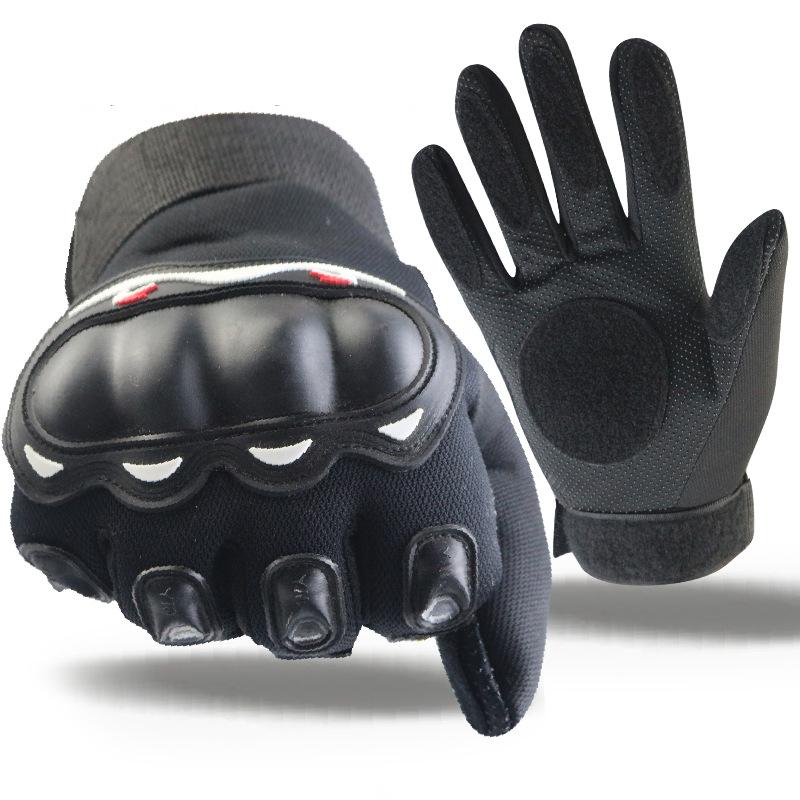 Tactical Shooting Full Finger Gloves Unisex Summer Polyester/Cotton Waterproof Non-Slip L чёрный