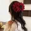 Eleganter Großer Blume Krallenclip Koreanische Mode Funkelnder Hai Haarclip Haarspangen Mädchen Haarklammer Party Kopfschmuck Damen Haaraccessoires