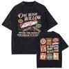 One Wish Willow Vintage Washed T Shirt Obsessed Be Careful What You Wish Movie Tshirts Men Women Casual Loose Oversized Tshirt