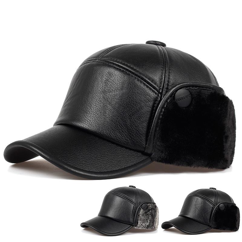 

Fashion Men baseball cap Leather Cap Fashion Artist PU Leather Female Octagonal cap Spring Winter Casual Flat Hat Hip Hop caps чорний