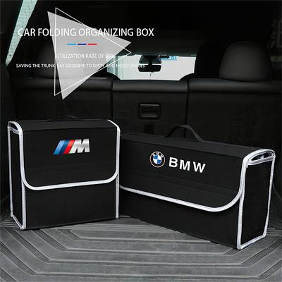 Car Trunk Organizer Box Large Capacity Auto Storage Bag For BMW E46 E90 E60 F30 F10 E39 E36 F20 G30 G20 E87 E92 E91 E30 Sticker DES3