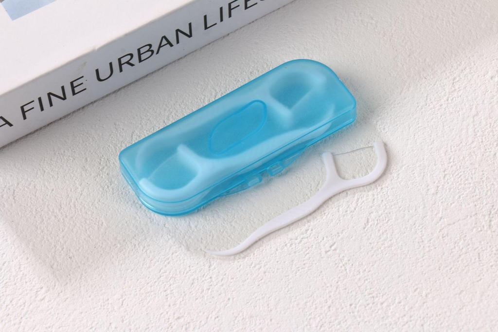 Portable Floss Case with Disposable Floss Picks - 10 Pack