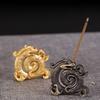 Mini Metal Gold Dragon Incense Stick Burner Creative Dragon Incense Holder Sandalwood Censer Home Office Decor