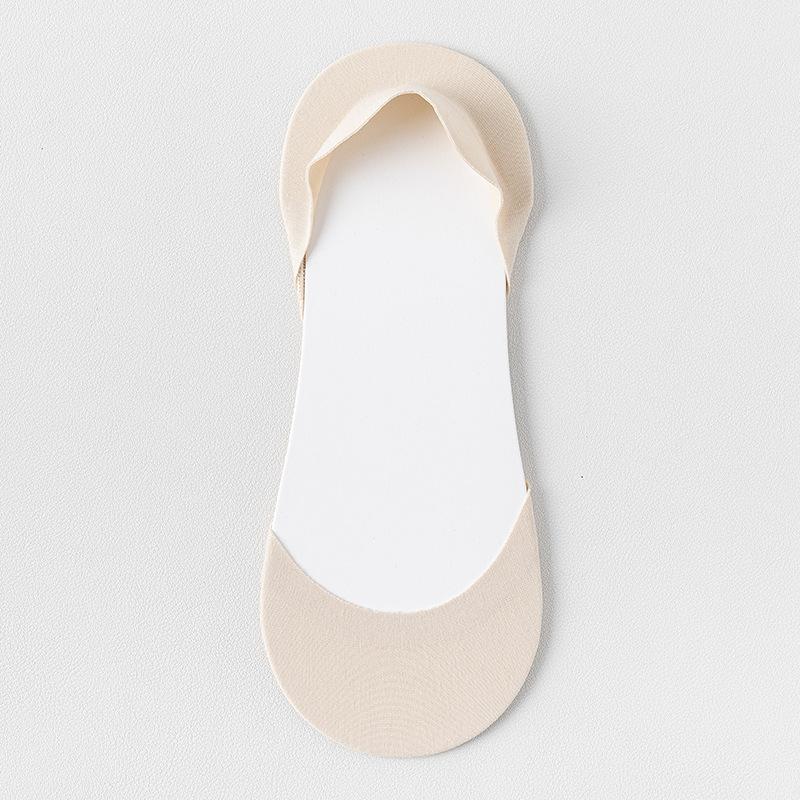 5 Pairs of Women's Summer Thin Non-slip Heel Shallow Mouth Invisible Socks