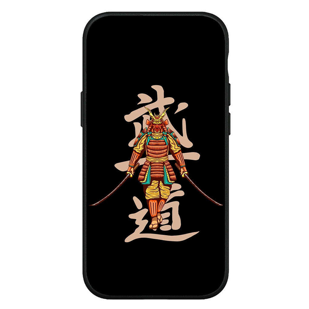 Cover for iPhone 16 15 Xiaomi Redmi Note 14 13 12 11 Pro Max 16e Samsung Galaxy S25 S24 S23 Moto OPPO Huawei Ninja Bushido Samurai Yin Yang Phone Case
