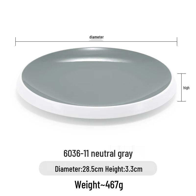Hotel Restaurant Melamine Round Shallow Plate