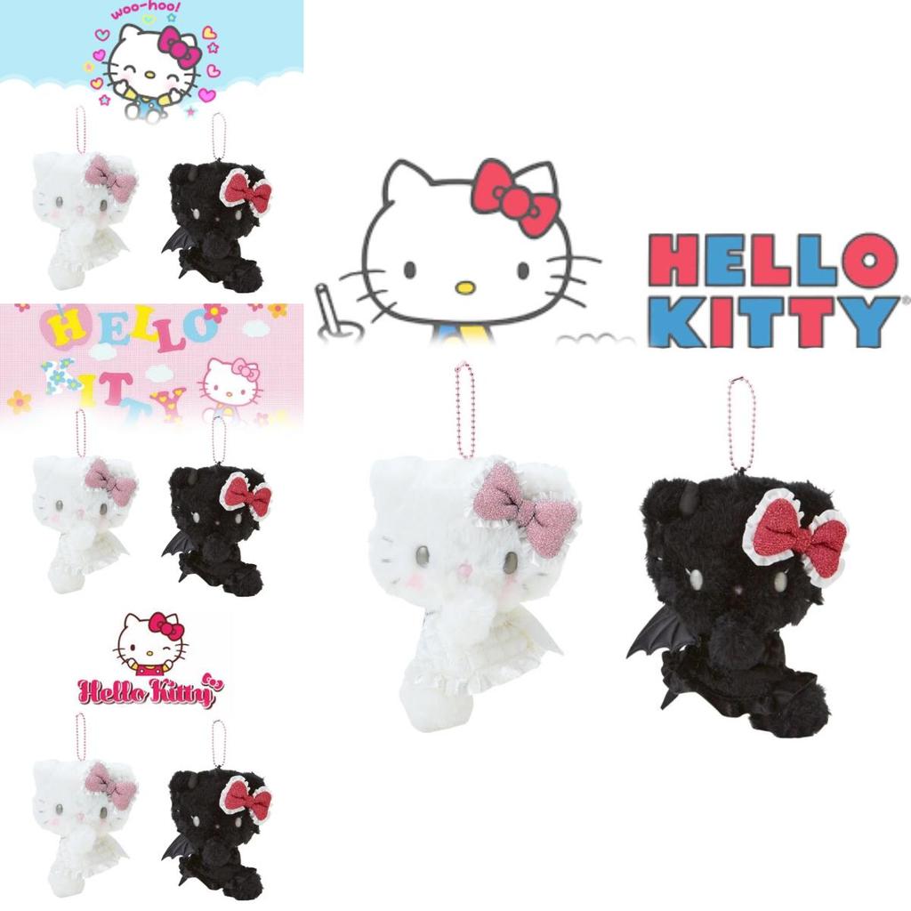 Entzückender Engel und Teufel Kt Plüschanhänger Niedliche Japanische Cartoon Katze Puppe Geschenk