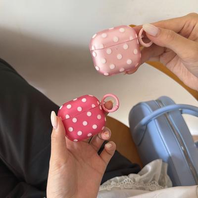 Frosted Simple Polka Dots Are Suitable for Apple Airpodspro1 Earphone Protective Case Cover 1pro Second and Third Generation Earphone Case 1.