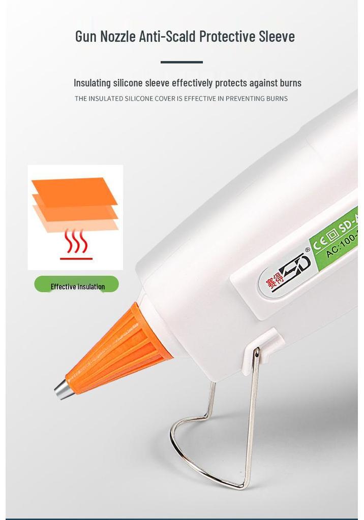 Household Small-Size Glue Gun with Temperature Control & 7-11mm Glue Sticks