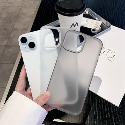 Coque de téléphone transparente mate pour iPhone 16 11 12 13 14 1 Pro Max 7 8 Plus XR SE Pare-chocs souple résistant aux chocs Couvercle arrière Hommes