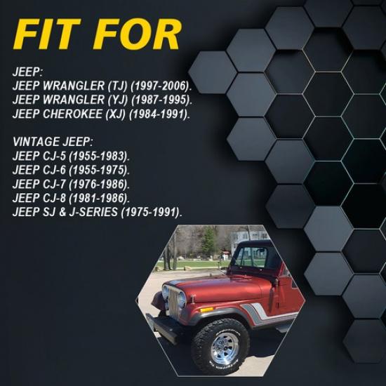 Fit Jeep Cherokee (XJ) 1984-1991 Car Ide Rear View Mirror Wide Angle 8993023K