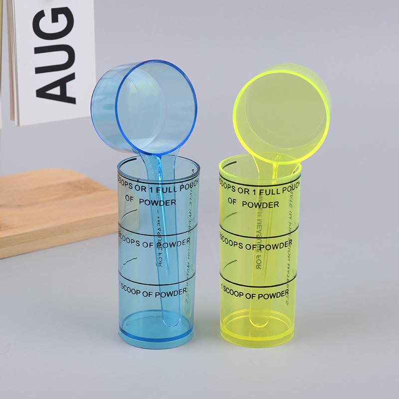 Cucchiaio dosatore in plastica per alginato dentale, misurino per materiale da impronta orale da laboratorio dentistico, tazza per miscelazione, strumenti di misurazione per polveri