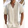 Camisa de Hombre con Estampado Retro Impresión 3D Camisa de Botones Camisa Casual Camisa de Verano Manga Corta Ropa Diaria de Vacaciones