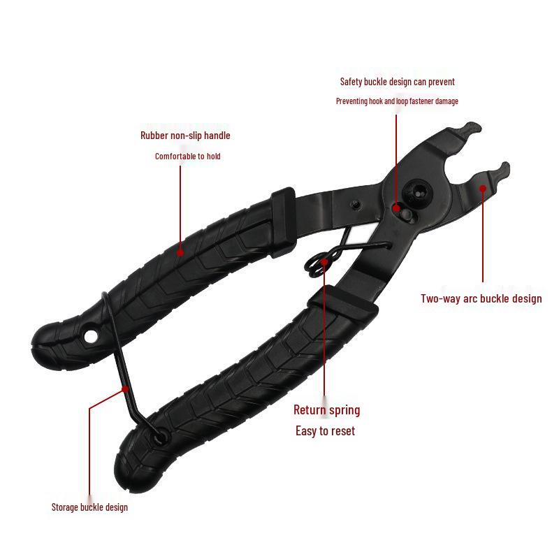 Bicycle Chain Tool Set: Quick Release Pliers, Chain Cutter, and Breaker