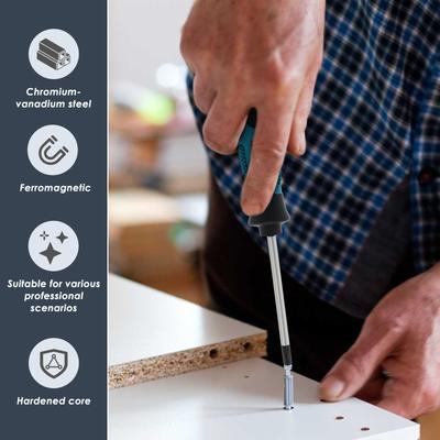 11-teiliges magnetisches Schraubendreher-Set Effizientes Schraubendreher-Set-Kit mit rutschfestem Griff und Magnetisierer für Heimwartung und DIY