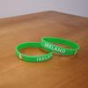 2pcs Ireland Flag Silicone Bracelet Sport Wristbands Wrist Strap Handband Men Women Rubber Band for Basketball Soccer Fans Fashion Accessories