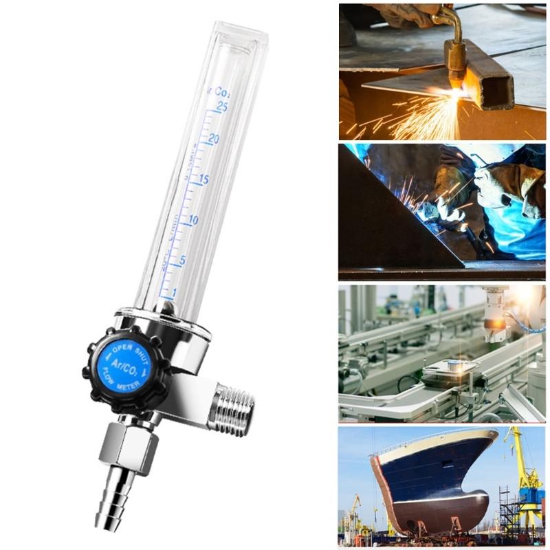Argon CO2 Regulator Flowmeter Featuring Clear Tube For Clear Gas Flow Monitoring And Antislip Connection